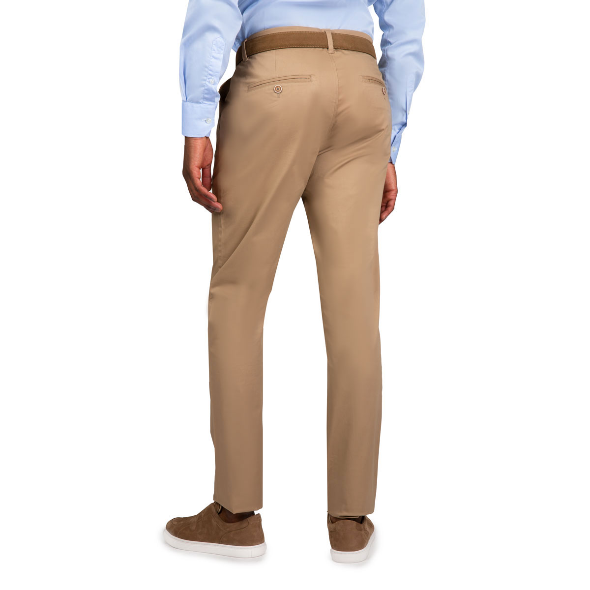 Chinohose garngefärbt in beige